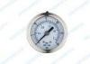 63mm SS pressure gauge with glycerine filled stainless steel movement and tube