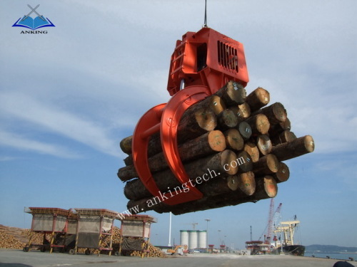 Electro-hydraulic timber grab