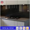 4mm Silkscreen Black Color Tempered Glass Splashbacks For Kitchen