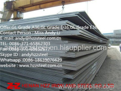 GL Grade A36 Shipbuilding Steel Plate