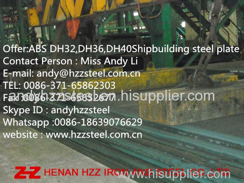 ABS DH40 Steel Sheet Marine steel plate