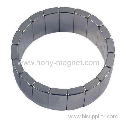 High quality permanent Arc Shaped N35SH-N45SH Neodymium Motor Magnet