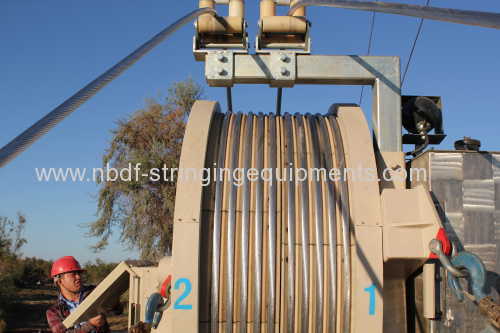 8 Ton Cable Tension Stringing Equipments with German Deutz engine
