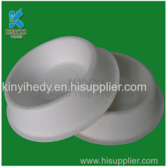 Biodegradable molded fiber pulp paper dog bowl