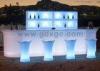 Brand new Bar counter LED light up Glowing blue color coffee table for outdoor use