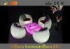 H41cm Plastic Coffee LED Bar Tables Change Colors Via Remote Control