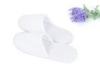 White OEM Disposable Spa Slippers Open Toe And Closed Toe Styles Slipper