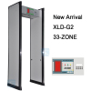 33 ZONES security door frame walk through metal detector gate for airport