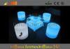 Environmentally friendly PE material Glowing Lounge LED Bar Tables