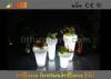 Remote control LED lighting planter / LED Flower Pot with lithium battery