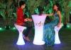 Glowing Fashionable LED Bar Stools Chair With polyethylene Material