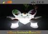 Wireless Remote Control LED Coffee Tables / bar table with glass top