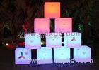 Waterproof LED ottoman cube Glow Chair with huge capacity rechargeable lithium battery