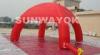 Red 210D Nylon UV Resistance Inflatable Spider Tent With 6m Dia Fourfold stitching at bottom