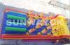 Rent Huge backyard SpongeBob tunnel Inflatable Obstacle Course