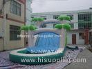 Custom Water Park Inflatable Water Slide With Pool For Children / Adults