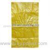 Yellow Woven Polypropylene Sugar Packing Bags Sacks Eco-friendly 25kg ~ 50kg