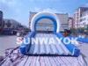 Fireproof 18Oz PVC Tarpaulin Inflatable Basketball Games For Children