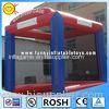 Blue Commercial Inflatable Sports Games Football Speed Shot Game Weather Resistant