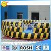 Yellow / Black PVC Inflatable Sports Games Wipeout Inflatable Game