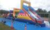 Huge commercial Inflatable obstacle course bounce house For Outside Entertainment