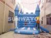 Lovely 0.55 mm PVC Inflatable Combo Bouncers With Small Slide For Fun