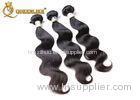 Double Weft 100% Human 24 Inch Mongolian Hair Extensions For Black Women