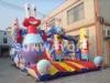 Full Printed PVC Commercial Inflatable Spongebob Climbing Slide For Rent