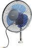Metal Black And Blue Car Cooling Fan / Auto Cool Fan 6&quot; Oscillating