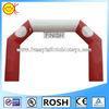 Red / White Inflatable Halloween Arch 0.6mm PVC Tarpaulin Well Tailed