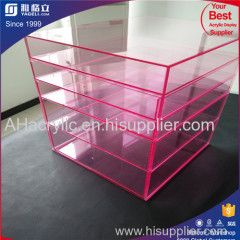 2016 clear storage cosmetic organizer acrylic organizer custom acrylic makeup drawers