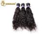 Black Double Wefted Malaysian Virgin Hair Curly Wet And Wavy Weave