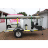 hydraulic mobile trailer pneumatic telescopic mast tower system