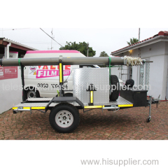 hydraulic mobile trailer pneumatic telescopic mast tower system