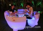 Glow LED Bar ChairsLithium Battery PE Waterproof For Mall / Park