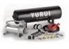 Black And Silver Steel Onboard Air Systems Air Compressor With Tank 12V For Car Tuning