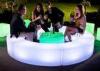 Plastic LED Bar Stools Bench Curved Durable For Outdoor / Indoor Chair