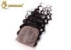 Silk Based Deep Curly Human Hair Lace Closure With Baby Hair