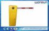 Yellow High Speed 0.6s Car Park Barriers Boom Barrier Gate For Highway