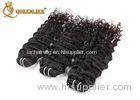 Cambodian Natural Black Deep Wave Human Hair Extension Non Remy Hair