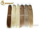 Silky Straight Virgin Human Hair Extensions #8 Remy Brown Color