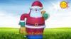 Advertising Replica Durable Inflatable Santa Claus For Christmas Gift Box