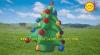 Advertising Indoor Personal Inflatable Christmas Tree Ornament With Christmas Bell