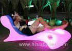 Plastic LED Lighting Lounge Chair for Hotel Swimming Pool and Room Leisure
