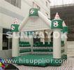 Green And White Kids Commercial Inflatable Bouncers For bounce house games