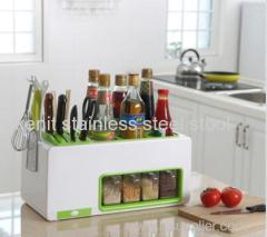 plastic knife rack seasoning pot kitchen storage