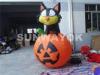 A Black Cat And Pumpkin PVC Holiday Inflatables For Entertainment Party