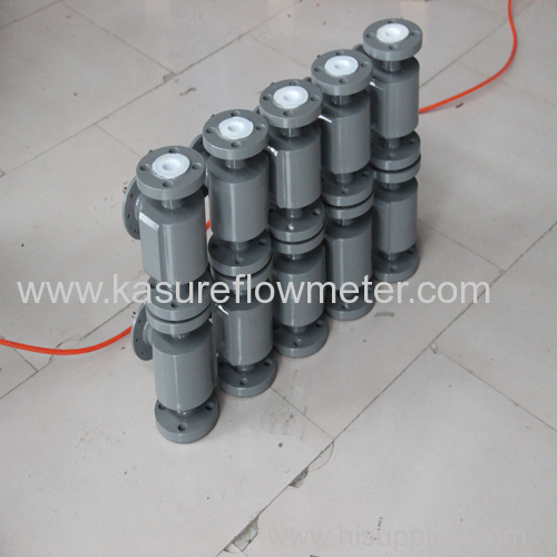 electromagnetic flow sensor with PTFE lining
