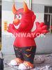 Enjoyable Red Caprine Holiday yard Inflatables With Fireproof PVC / Nylon