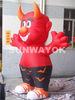 Enjoyable Red Caprine Holiday yard Inflatables With Fireproof PVC / Nylon